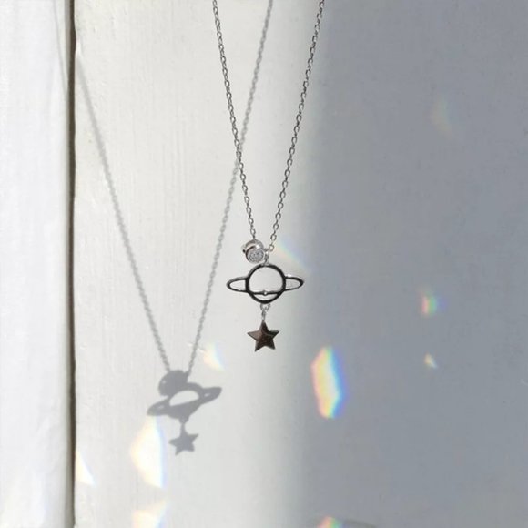 🍒 S925 CELESTIAL Space Necklace - Picture 3 of 4